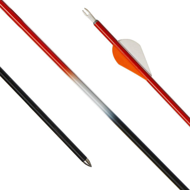 12pcs 30" Archery Fletched Carbon Arrows ID 5.2mm Hunting Shooting Practice Arrows Spine 700