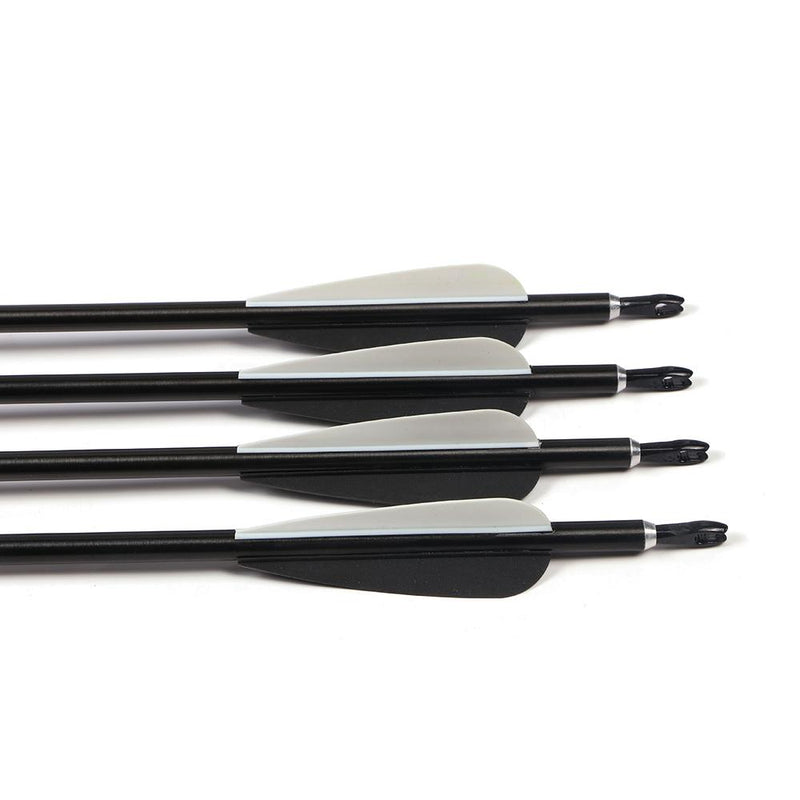 Aluminum Archery Arrows 12 Pack 31.5" Spine 550 for Recurve/Compound Bows