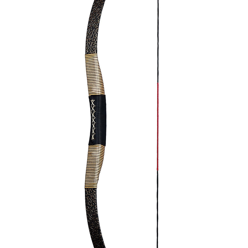 Archery 48"- 54" Traditional Recurve Bow and Wood Arrows Set Mongolian Horsebow 30-50lbs