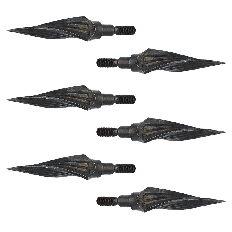 12Pcs Carbon Steel Arrowhead 150Grain Archery Arrow Point Tips for Crossbow and Compound Bow