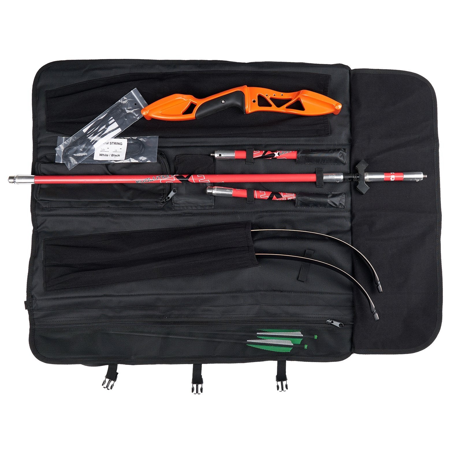 Portable Takedown Recurve Bow Case Archery Bag Bow Quiver for Outdoor