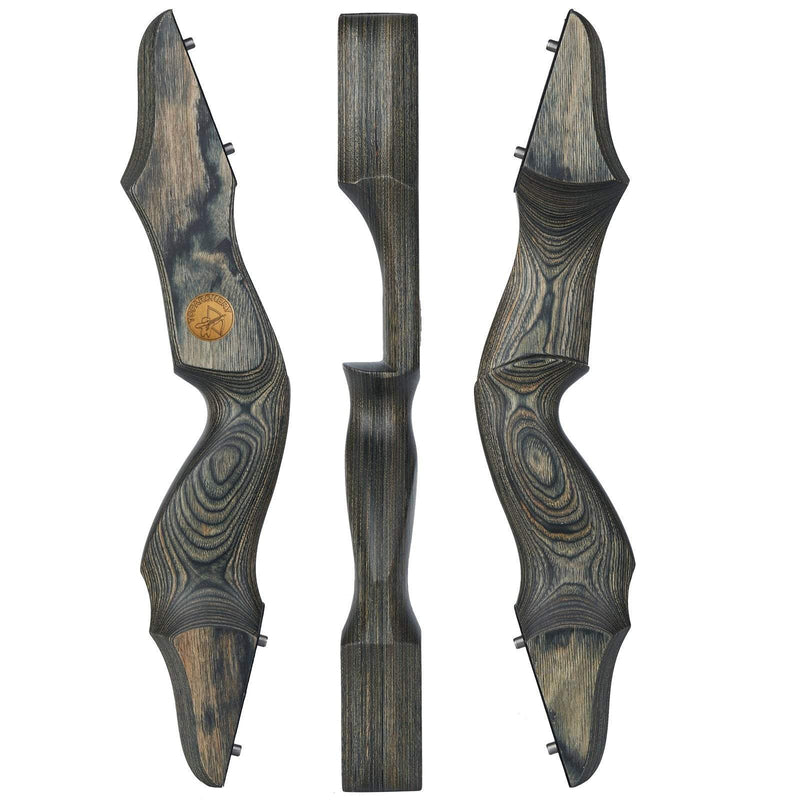 Archery 60" Laminated Takedown Recurve Bow and Arrows Kit LH Hunting Bow with 12pcs Carbon Arrows 30-50lbs