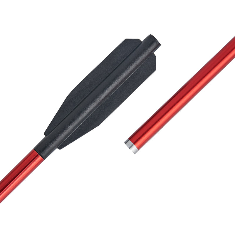 12 Pack Archery Crossbow Arrow Shafts OD 6mm Alunimum Alloy for 6.25" Archery Mini Crossbow Bolts