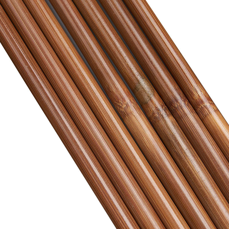 32.6" 8mm DIY Archery Wooden Bamboo Arrow Shafts Self Nock Handmade Arrow Shaft 12pcs