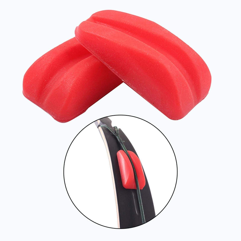 Archery Bowstring Silencer Rubber Shock Absorber Limb Dampener for Recurve Bows One Pair