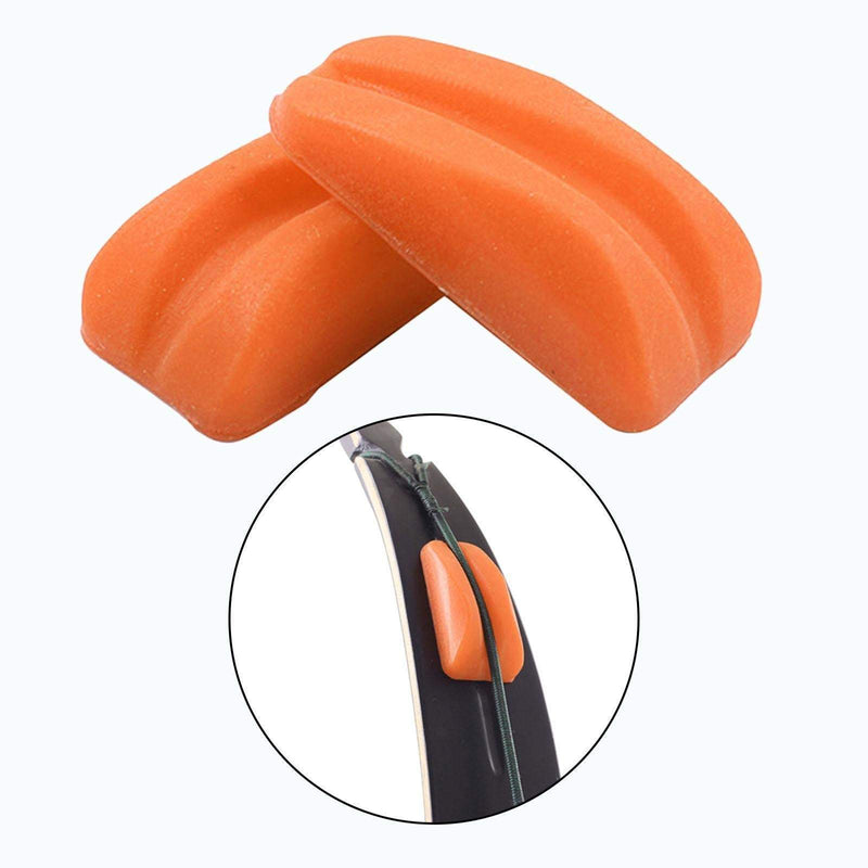 Archery Bowstring Silencer Rubber Shock Absorber Limb Dampener for Recurve Bows One Pair