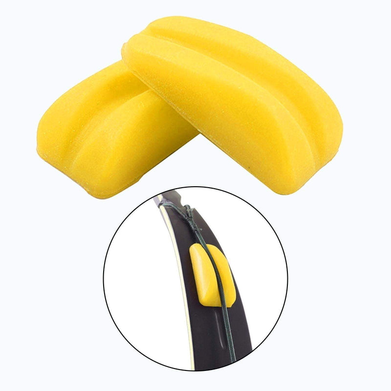 Archery Bowstring Silencer Rubber Shock Absorber Limb Dampener for Recurve Bows One Pair