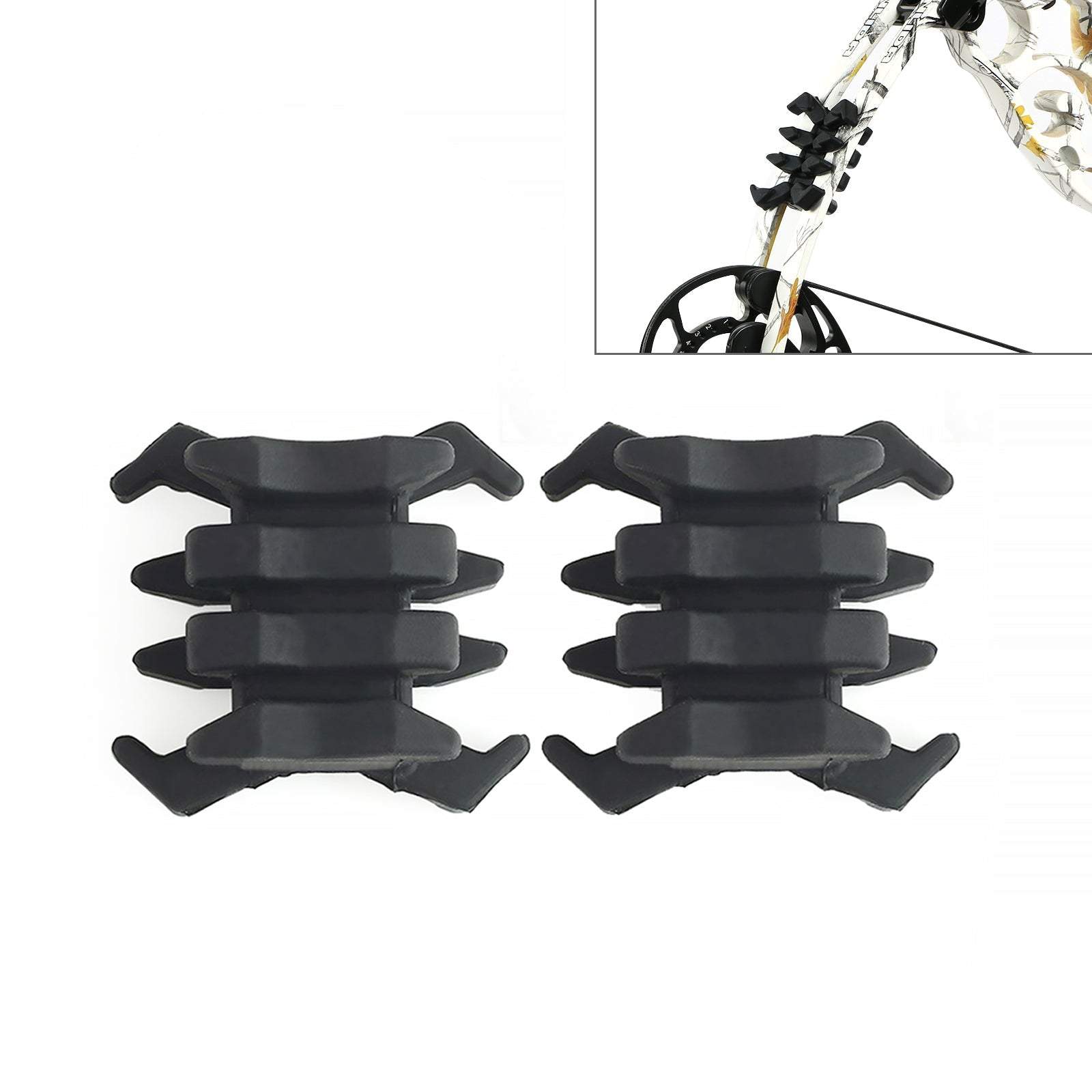 2Pcs Compound Bow Rubber Bow Limb Saver Damping Vibration Shock-Absorb ...