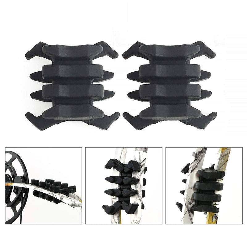 2Pcs Compound Bow Rubber Bow Limb Saver Damping Vibration Shock-Absorbing Stabilizer