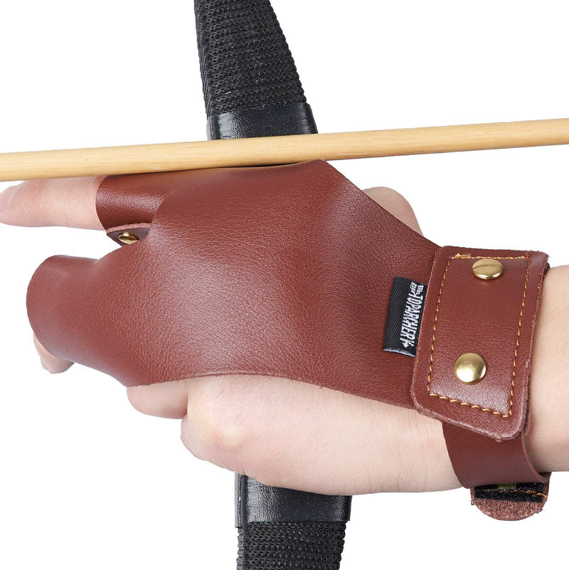 Archery Protective Gear Gloves Guard Finger Protection for Left Hand Shooters