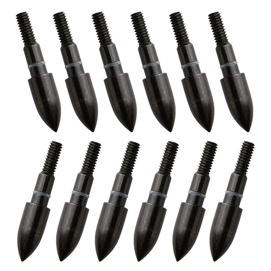 12 Pack Archery Replaceable Arrowheads for Pure Carbon Crossbow Bolts 7.5" Spine 350 Archery Crossbow Arrows