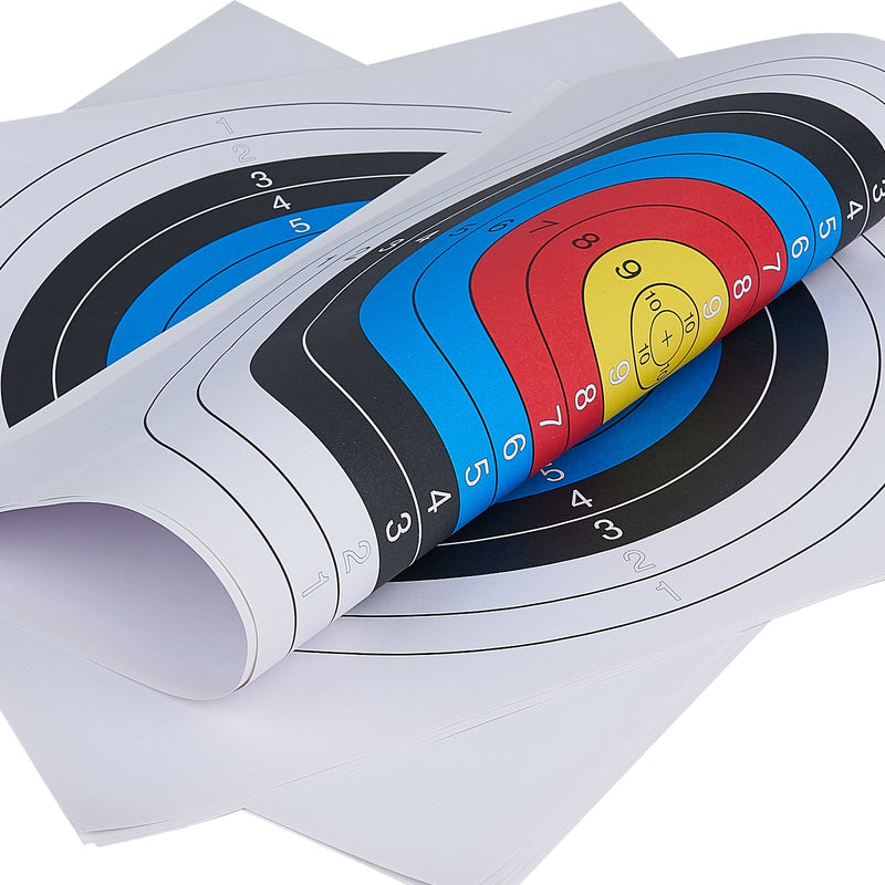 12Pcs Archery Target Paper Face 43x43cm Practice Training Paper for Recurve Bow Longbow