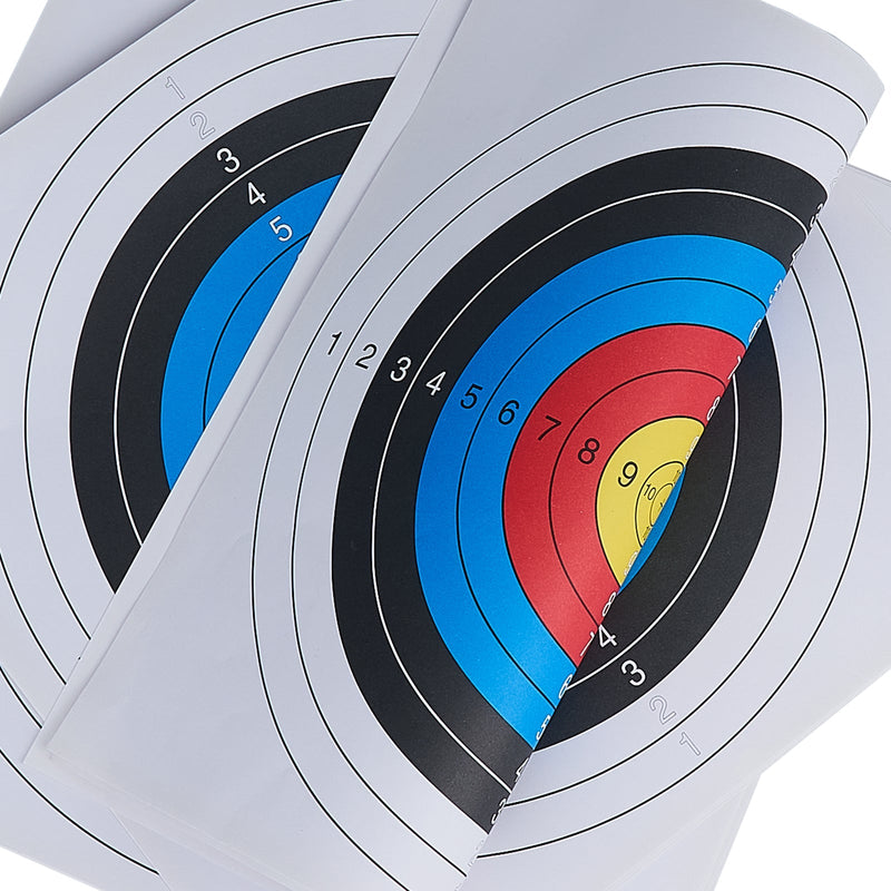 12Pcs Archery Target Paper Face 43x43cm Practice Training Paper for Recurve Bow Longbow