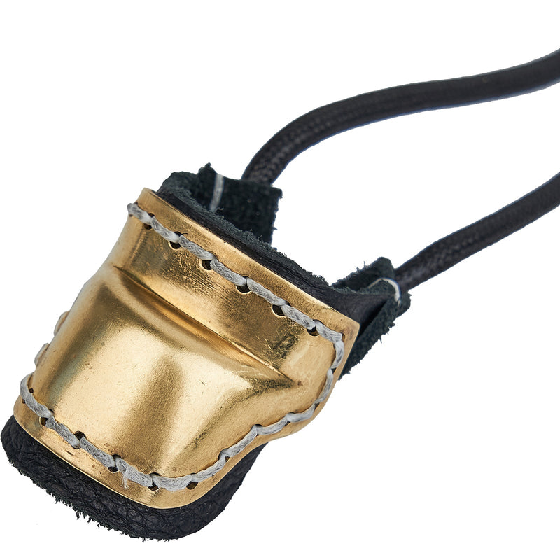 Archery Thumb Ring with Wrist Strap Finger Tip Protector for Recurve Bow Traditional Bow