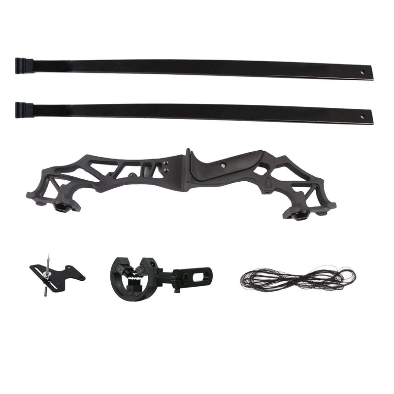 53" Archery Straight Bow Takedown Right Handed Bow Aluminum Alloy Riser 20/30/40/55lbs