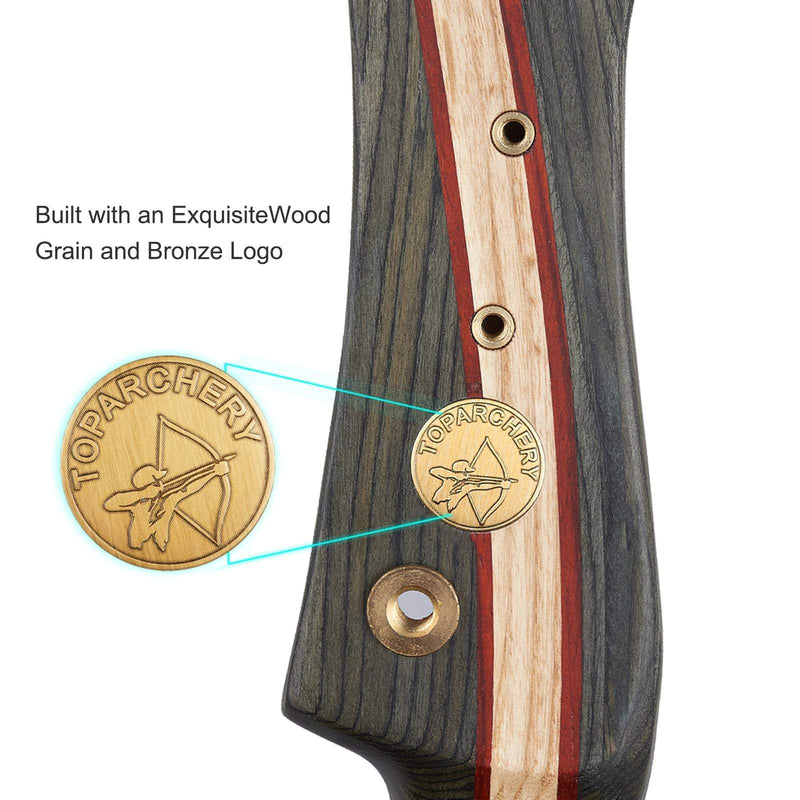 Archery 62" Traditional Wooden Takedown Recurve Bow Right Handed Bow 20-50lbs