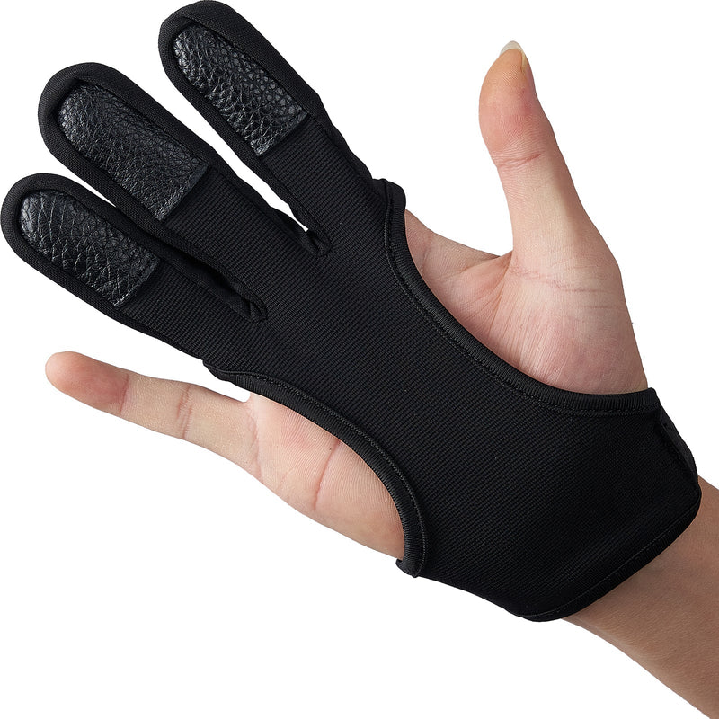 Archery Protective Gloves Leather Finger Guard Recurve Bow Finger Guard