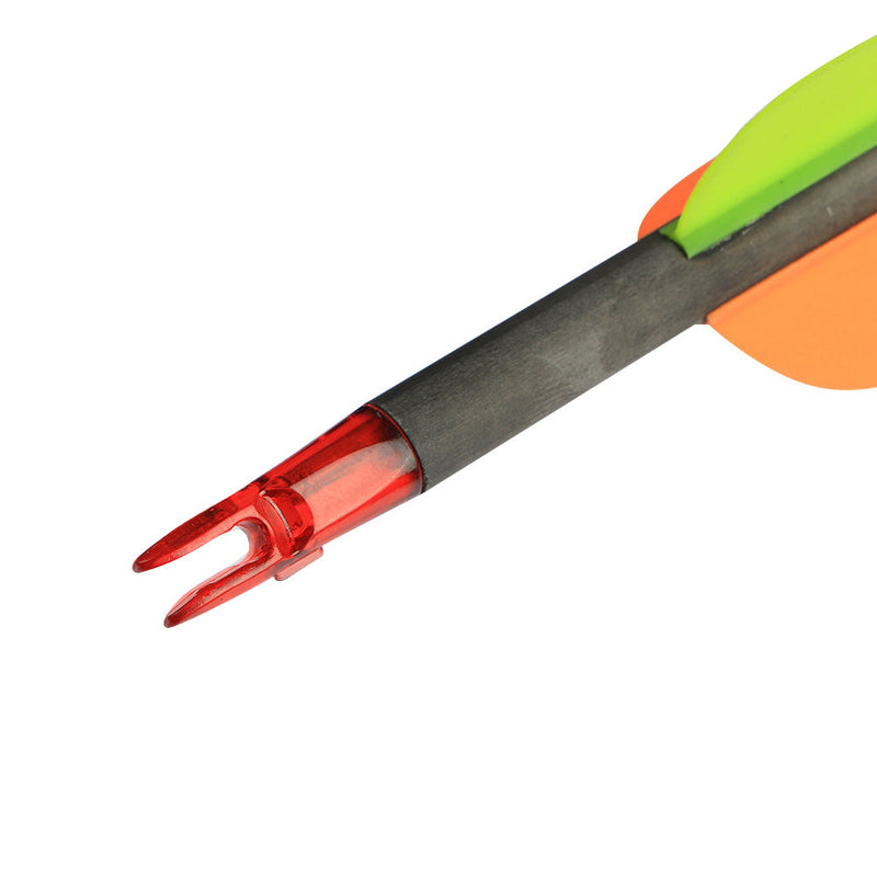 30pcs 6.2mm Press-in Nocks Red For Arrow Shaft ID 6.2mm Archery Accessories