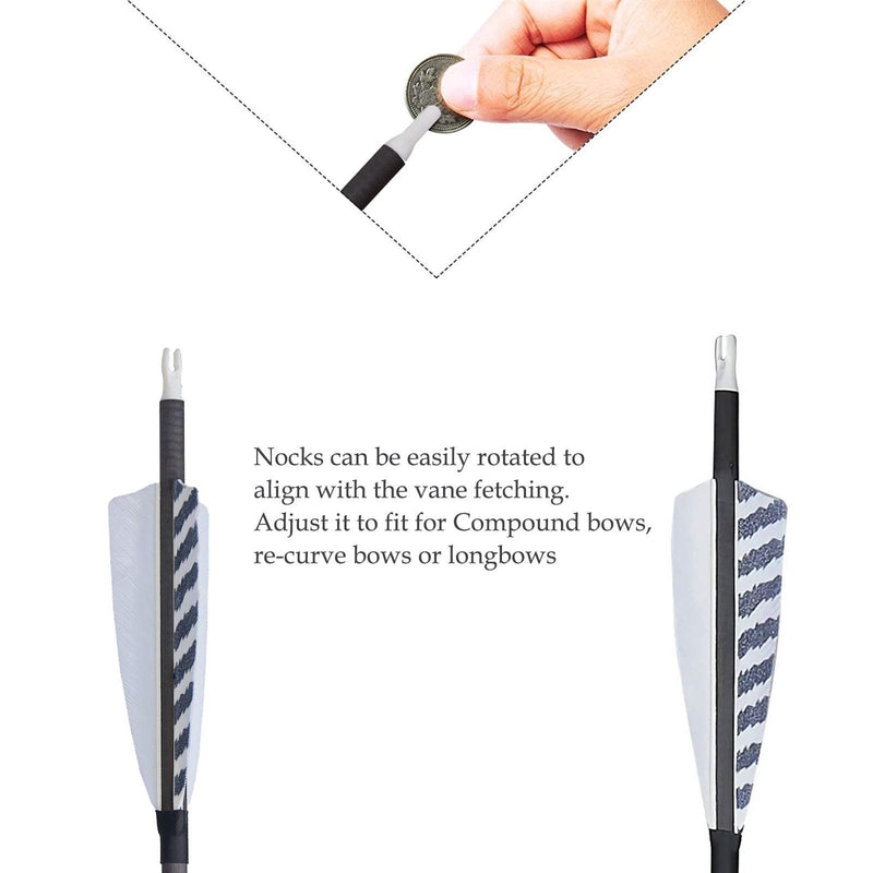 12pcs 32" Archery Turkey Feather Fletched Pure Carbon Arrows Spine 400 For Target Practice Shooting