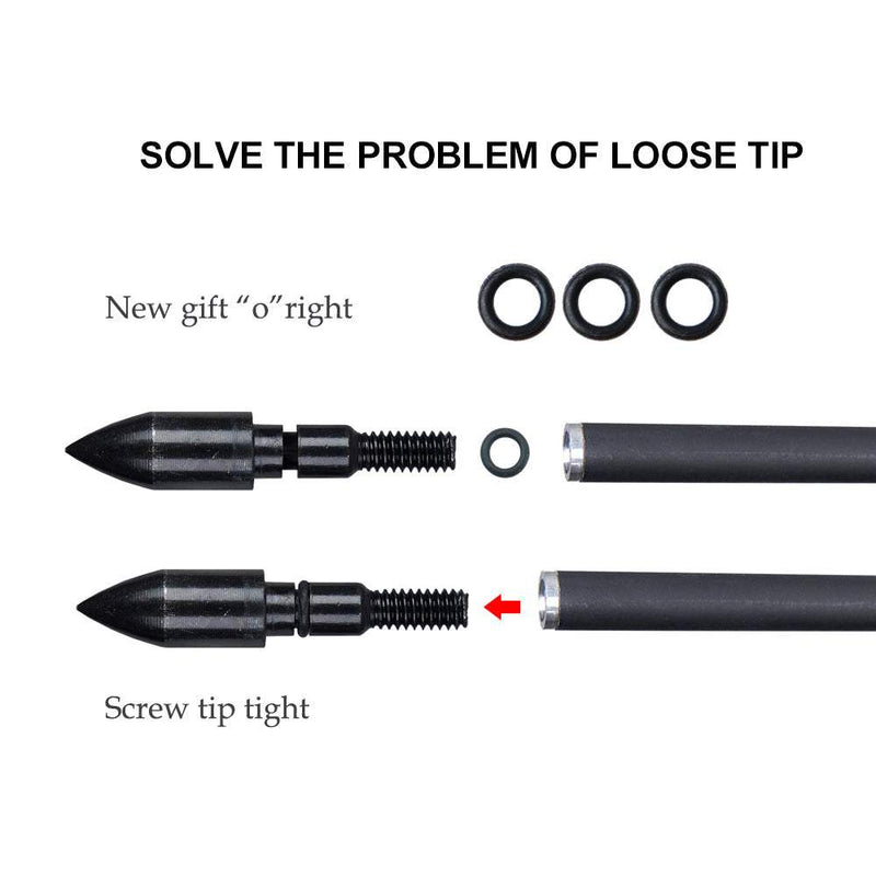 12pcs 15 Inch Carbon Arrows for Crossbow ID 6.2mm Pure Carbon Arrows Hunting Archery Arrow for Outdoor Shooting Crossbow