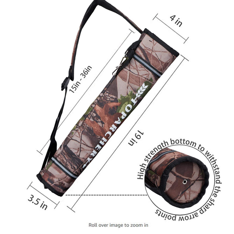 Archery Back Arrow Quiver Holder Adjustable Arrow Bag for Bow Hunting and Target Practice