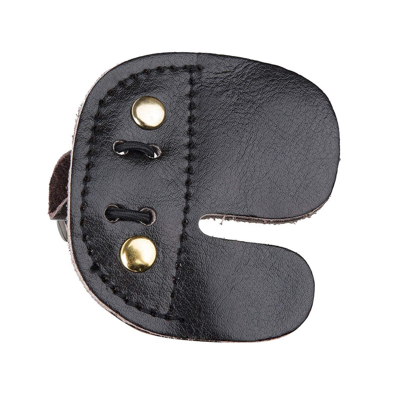 Archery Double Layer Finger Tab Leather Finger Guard Protector