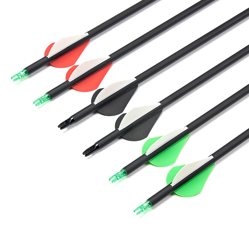 Aazon.co : Elkrich Archery Carbon Arrows 31inch Target Flu-Flu Arrows