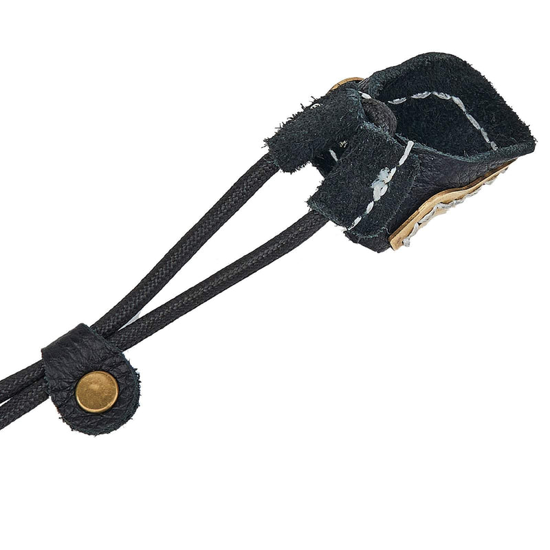 Archery Thumb Ring with Wrist Strap Finger Tip Protector for Recurve Bow Traditional Bow