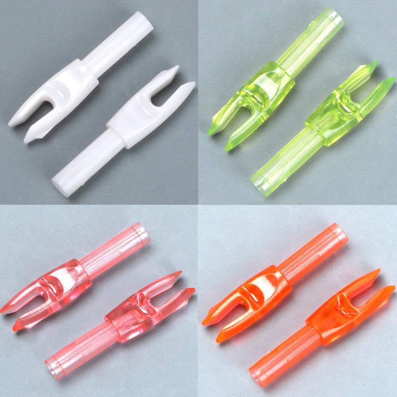 30Pcs Archery Arrow Nocks for Shaft ID 6.2mm Insert Arrow Tails DIY Archery Accessories