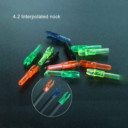 50pcs Archery Interpolate 4.2mm Nocks Internal For Carbon Arrow Shaft DIY ArrowAccessories
