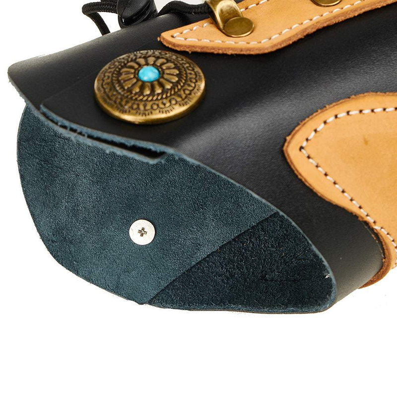 Archery Traditional Arm Guard Black Arm Protector with Adjustable Straps