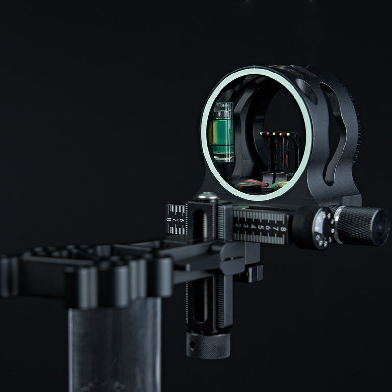 Archery Bow Sight Metal Five-pin Adjustable Mountable mirror