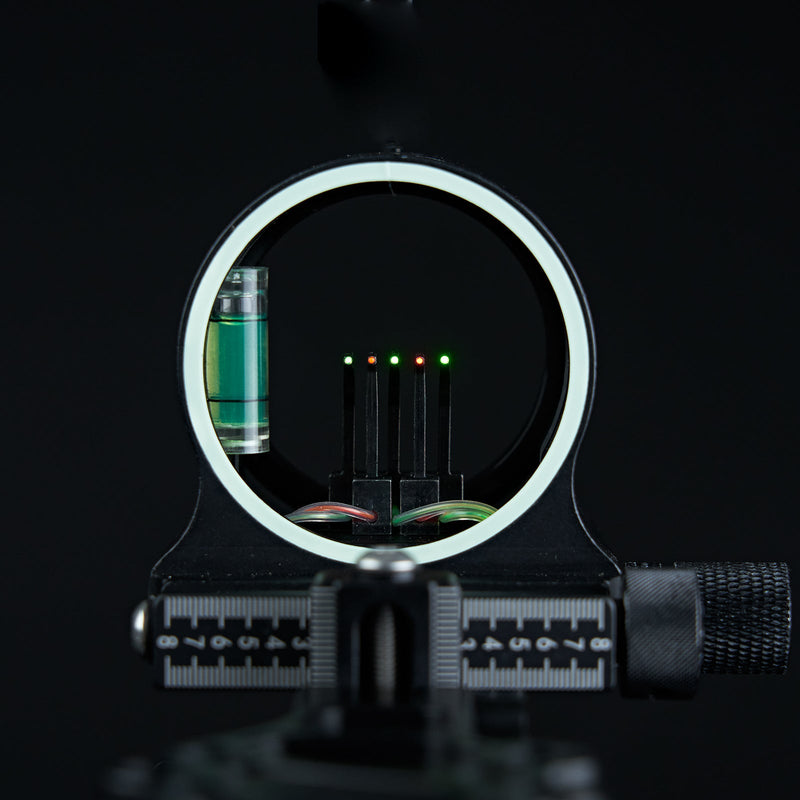 Archery Bow Sight Metal Five-pin Adjustable Mountable mirror