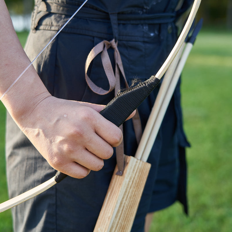 27" Kids Wood Bamboo Bows with Arrows Kit 2 Packs