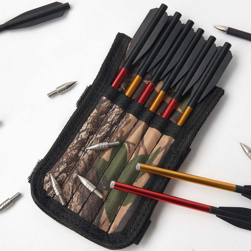 Portable 6.5" Crossbow Bolts Arrows Quiver Single Side /Double Sides for Hunting