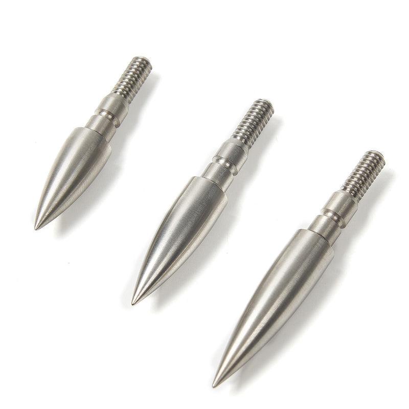 6pcs Broadheads 100/125/150Grain Stainless Steel Arrowheads Arrow Screw-in Tips Hunting Target