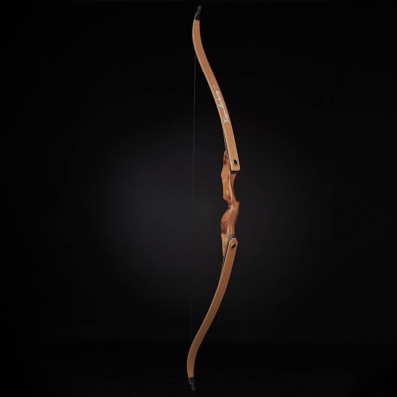 Archery 60" Takedown Recurve Bow and Arrow Set Wood Laminated Hunting Bow RH 30-50lbs